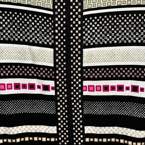 Diane von Furstenberg DVF Rose Silk Shift Dress Geometric Print Size 0 - Picture 11 of 12